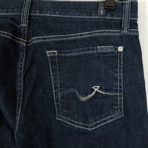 7 For All ManKind Jeans Straight Leg Dark 7FAMK 30 - Picture 6 of 8